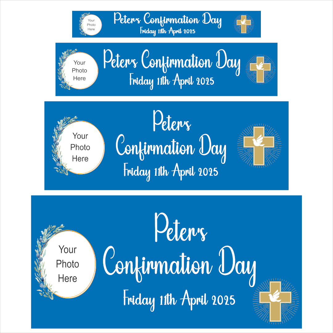 Blue Confirmation Banner