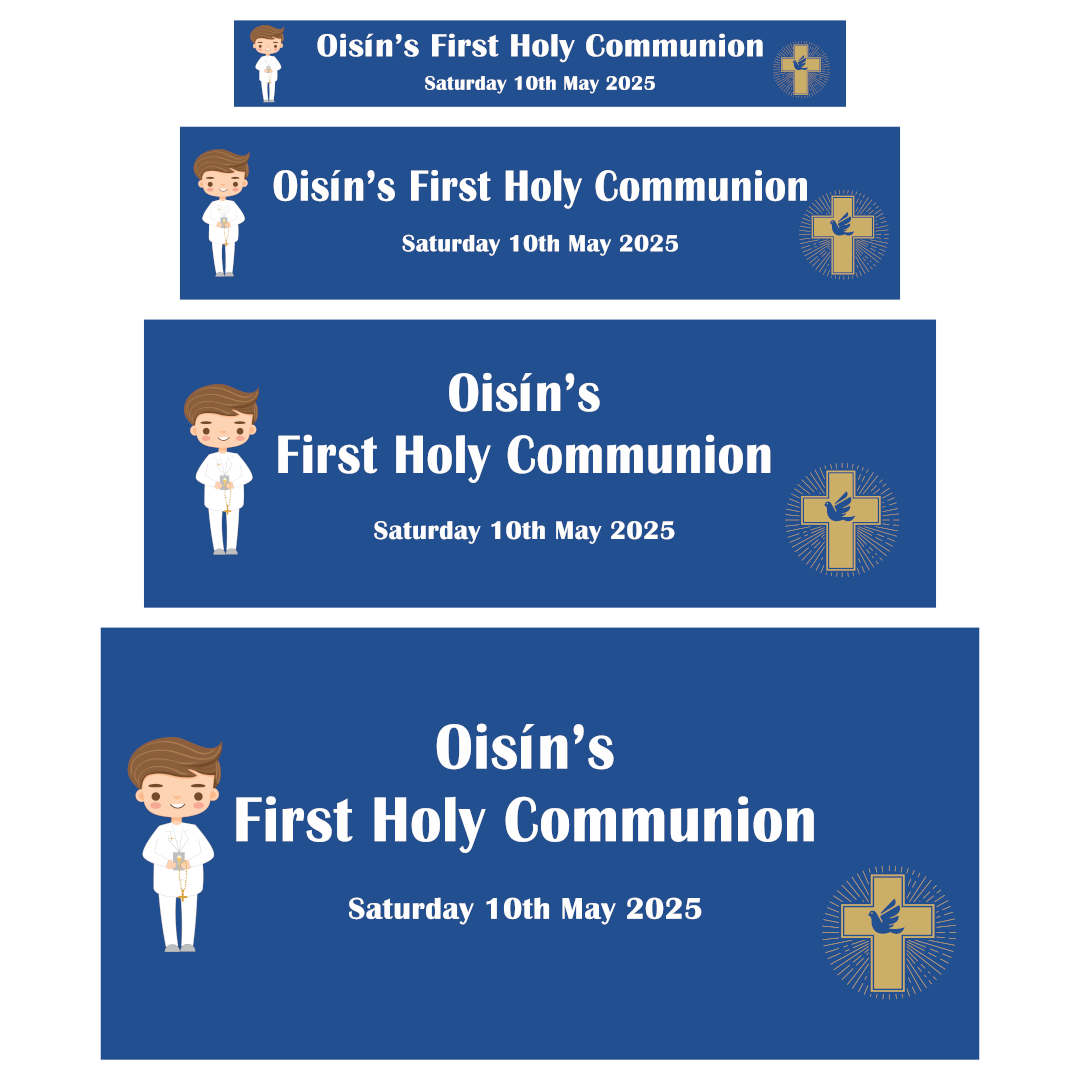 Communion Boy Banner