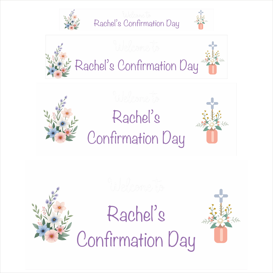 Floral Confirmation Banner