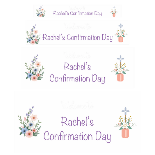 Floral Confirmation Banner