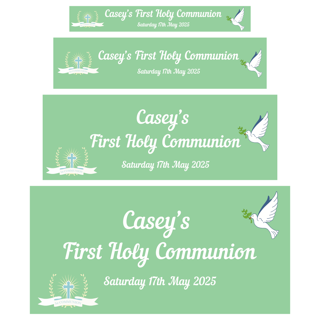 Green Communion Banner
