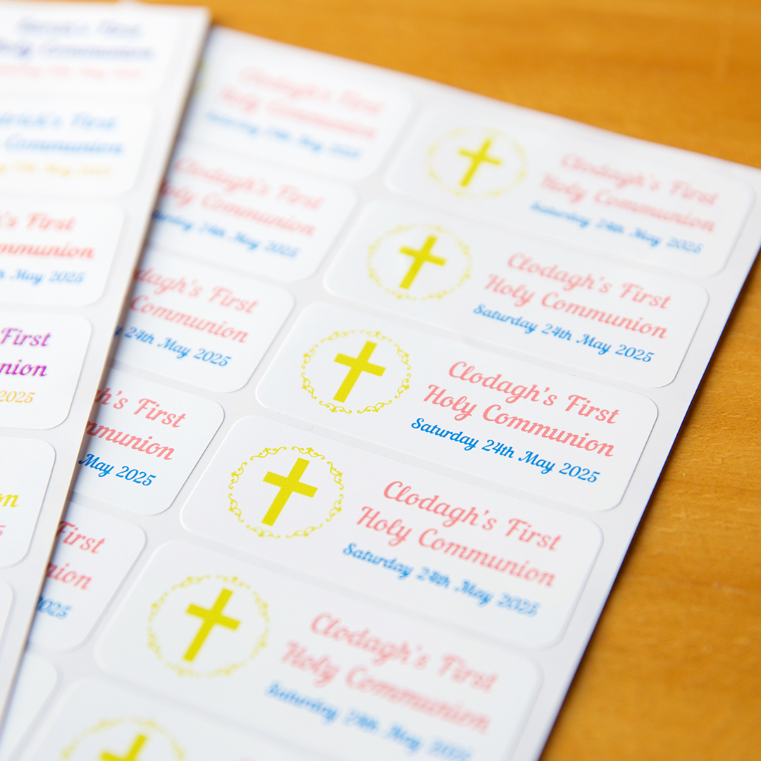 Rectangular Communion Stickers