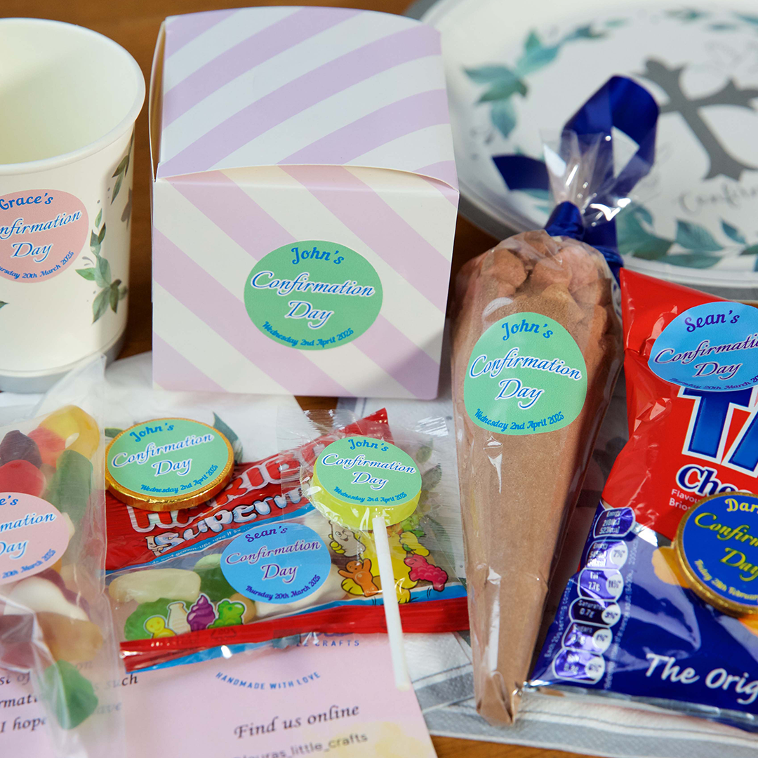 Personalised Confirmation Stickers