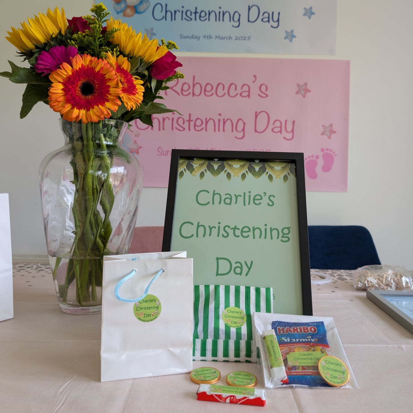 Jungle Friends Christening Stickers