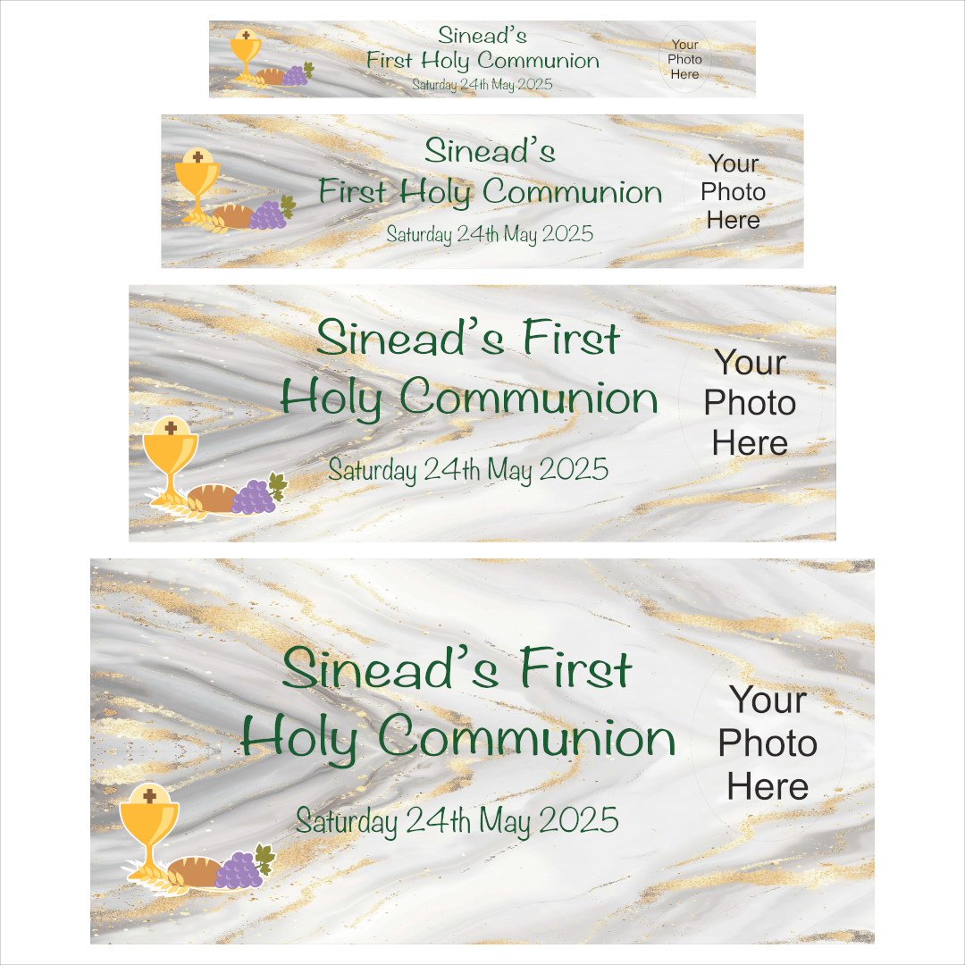 Marble effect Communion Banner