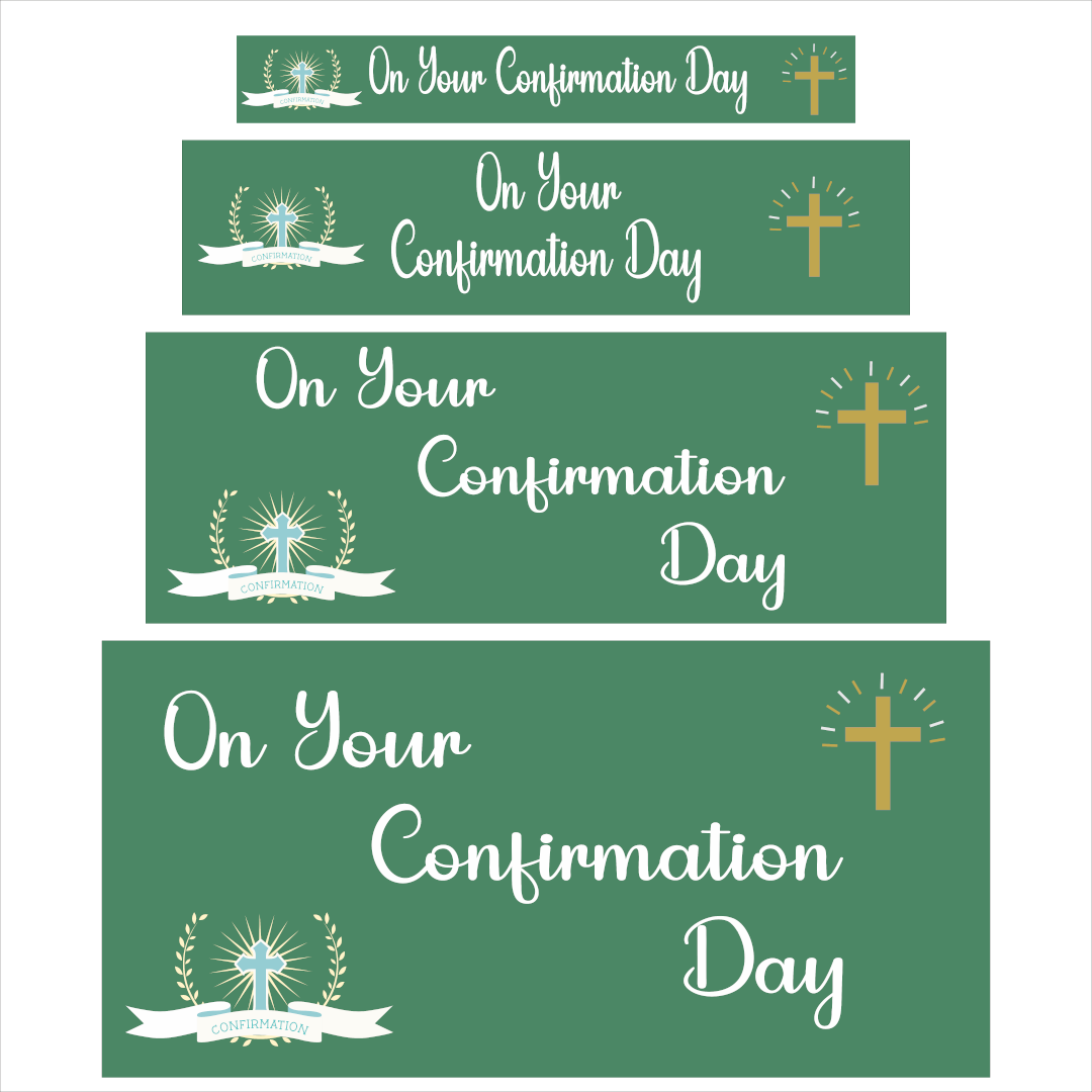 On Your Confirmation Day Banner