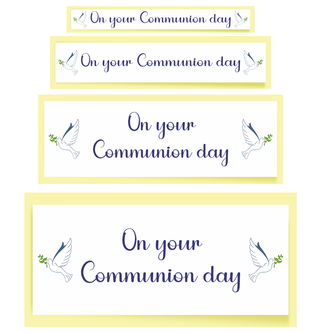 On Your Communion Day Banner