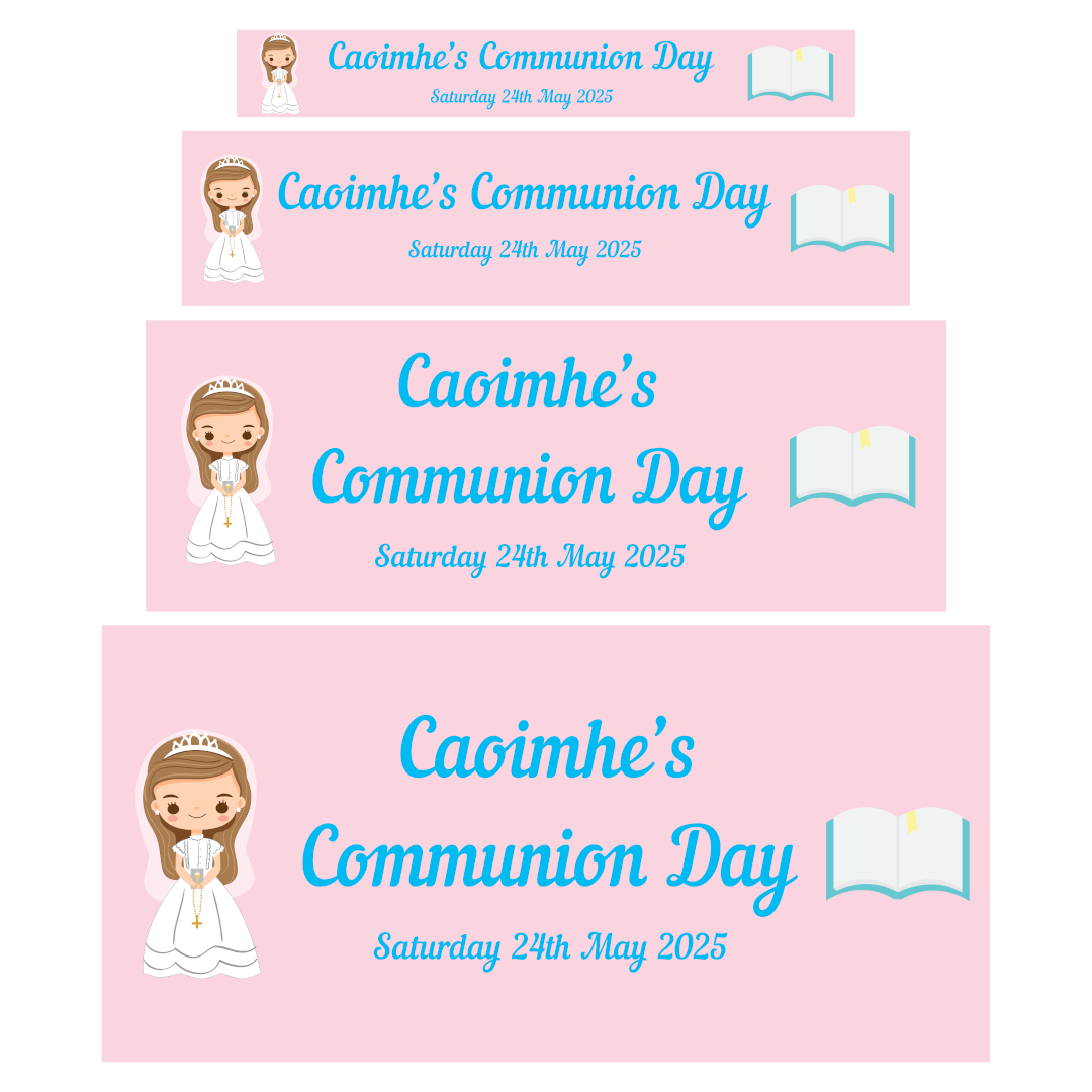 Pink Communion Banner