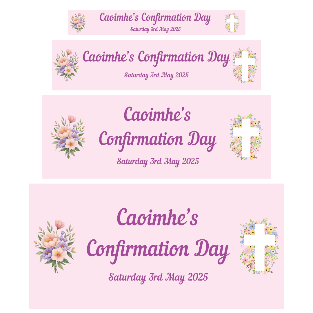 Pink Confirmation Banner