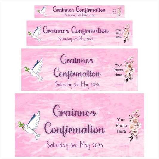 Pink Tie-dye Confirmation Banner