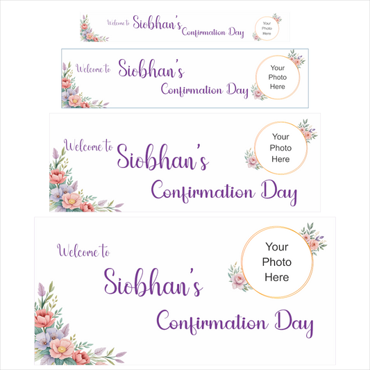 Spring flowers confirmation banner