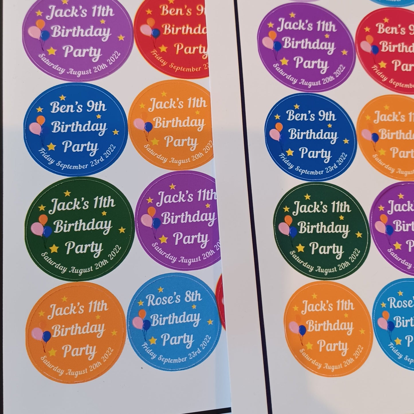 Birthday Stickers