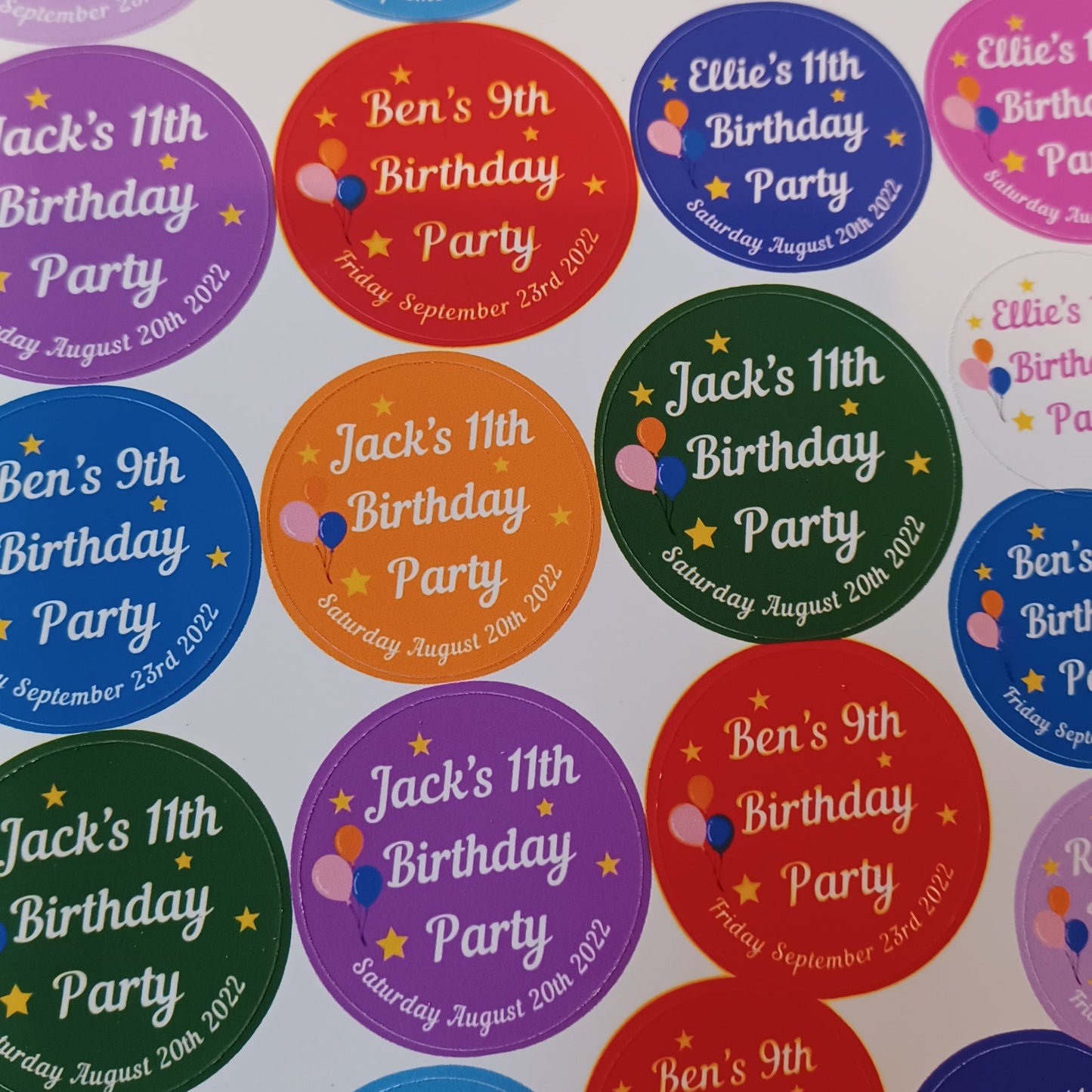 Birthday Stickers