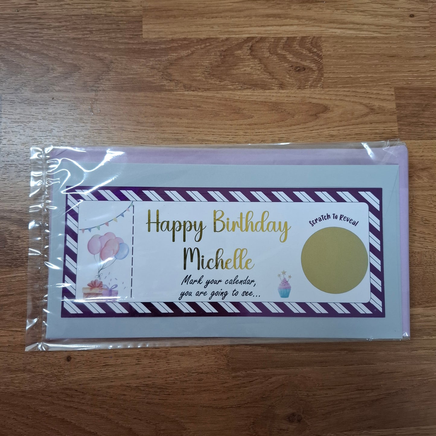 Birthday Scratch to Reveal Ticket