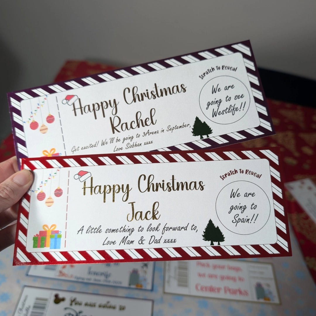 Candycane Scratch to Reveal Ticket