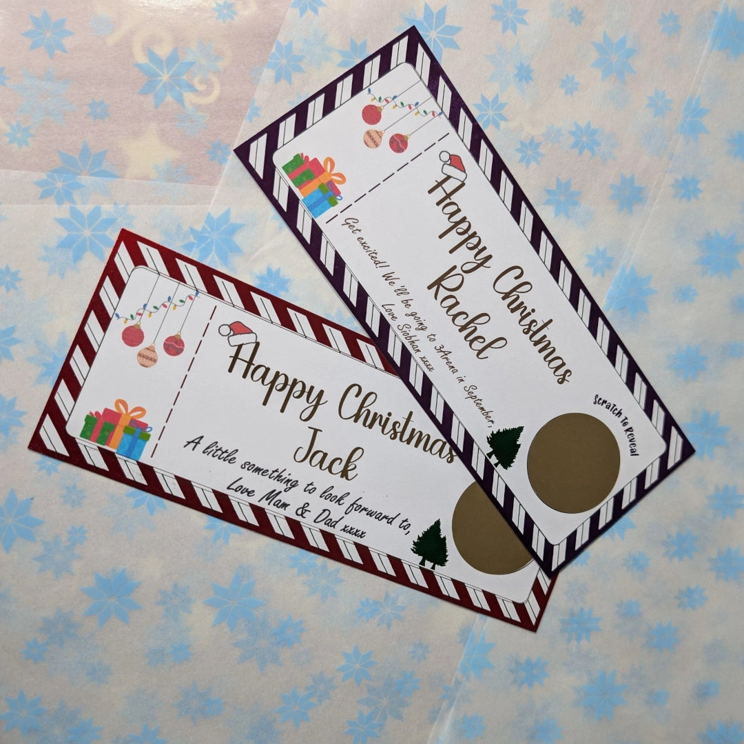 Candycane Scratch to Reveal Ticket