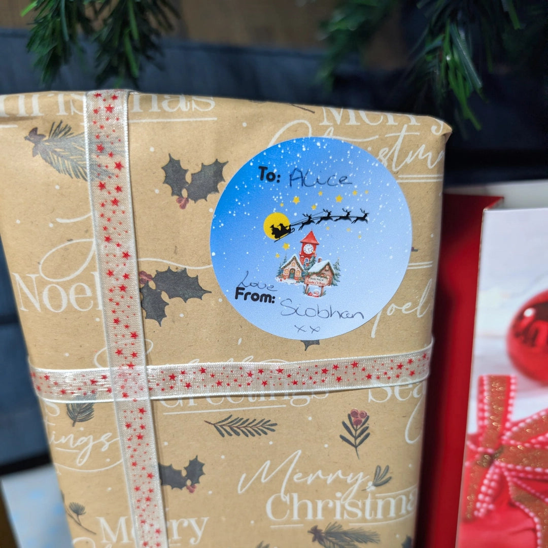 Circular Christmas Gift Tags