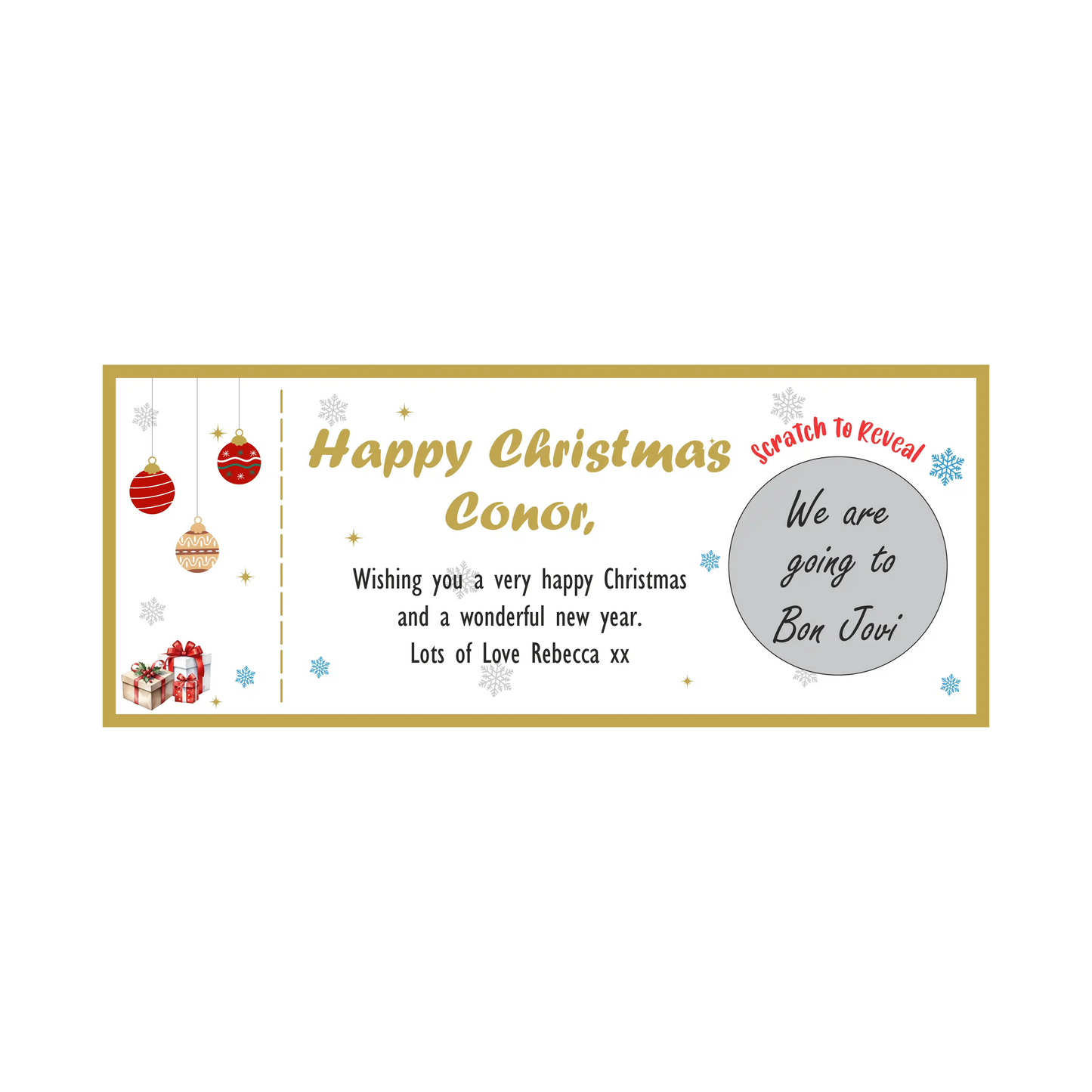 Event Scratch to Reveal Ticket