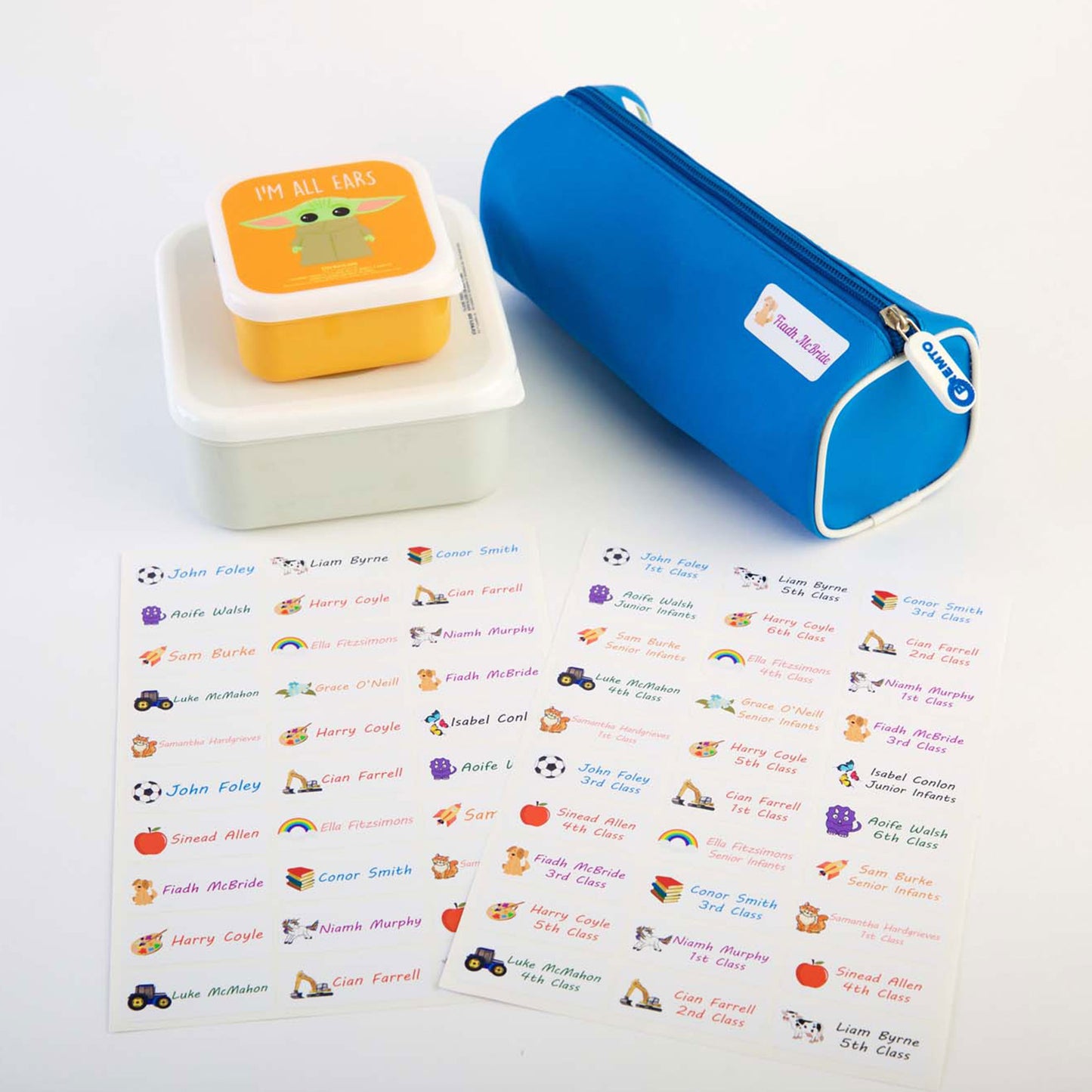 School Stickers - Print Writing