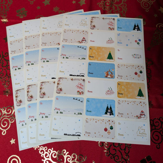Rectangular Christmas Gift Tags